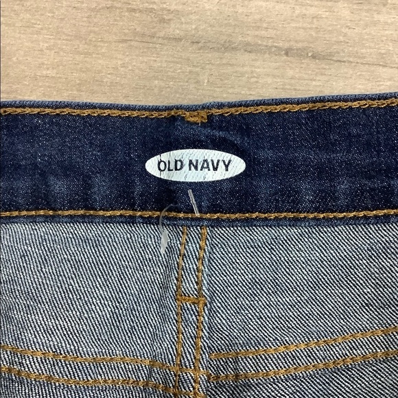 Women's Old Navy 6 S Small Shorts Jeans Denim Navy Blue Rolled Hem Stretch NWOT - Picture 7 of 8